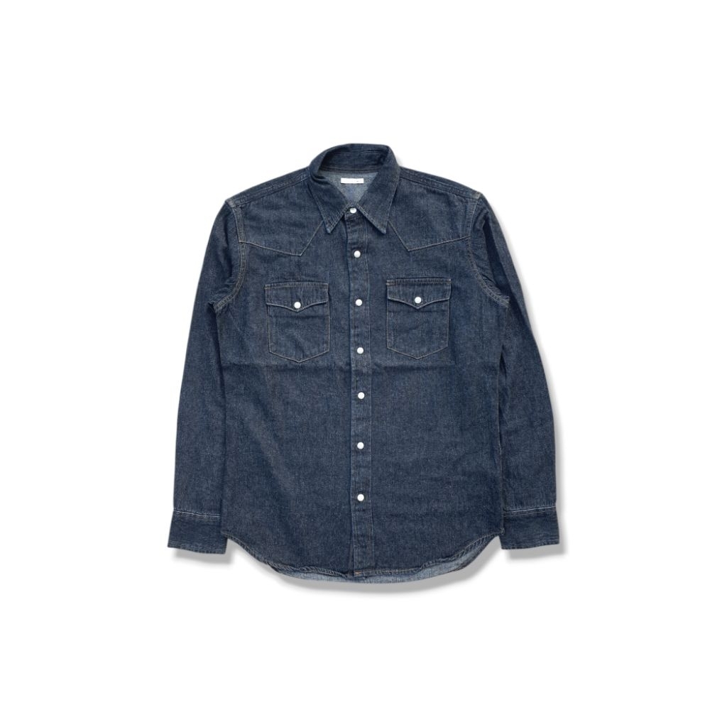 [Size S] Kemeja Denim GU - Original