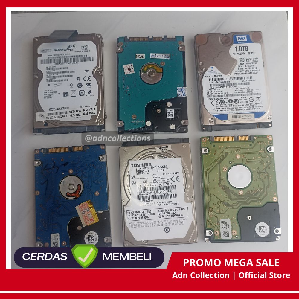 Produk GARANSI Hardisk Second Normal Copotan Laptop Sentinel 100% 320 GB 500 GB 1 Tera