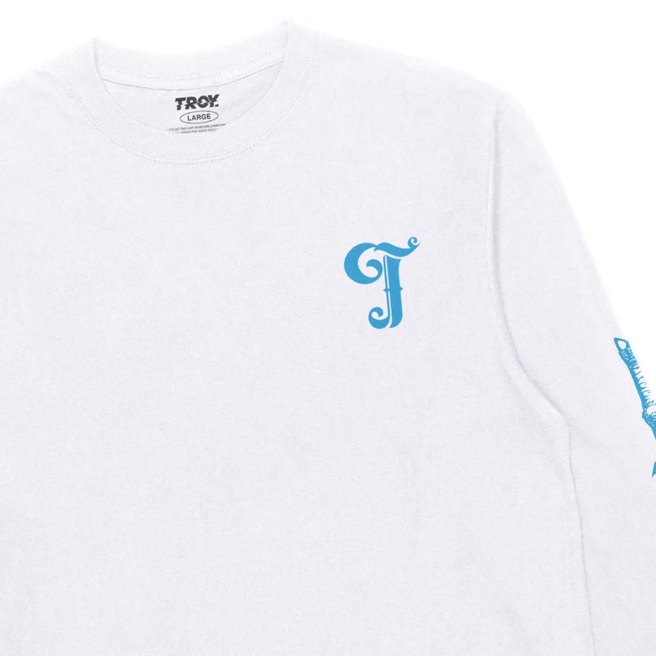 Troy Company Kaos Pria Lengan Panjang Putih - Reinse Longsleeve White LSD 3609