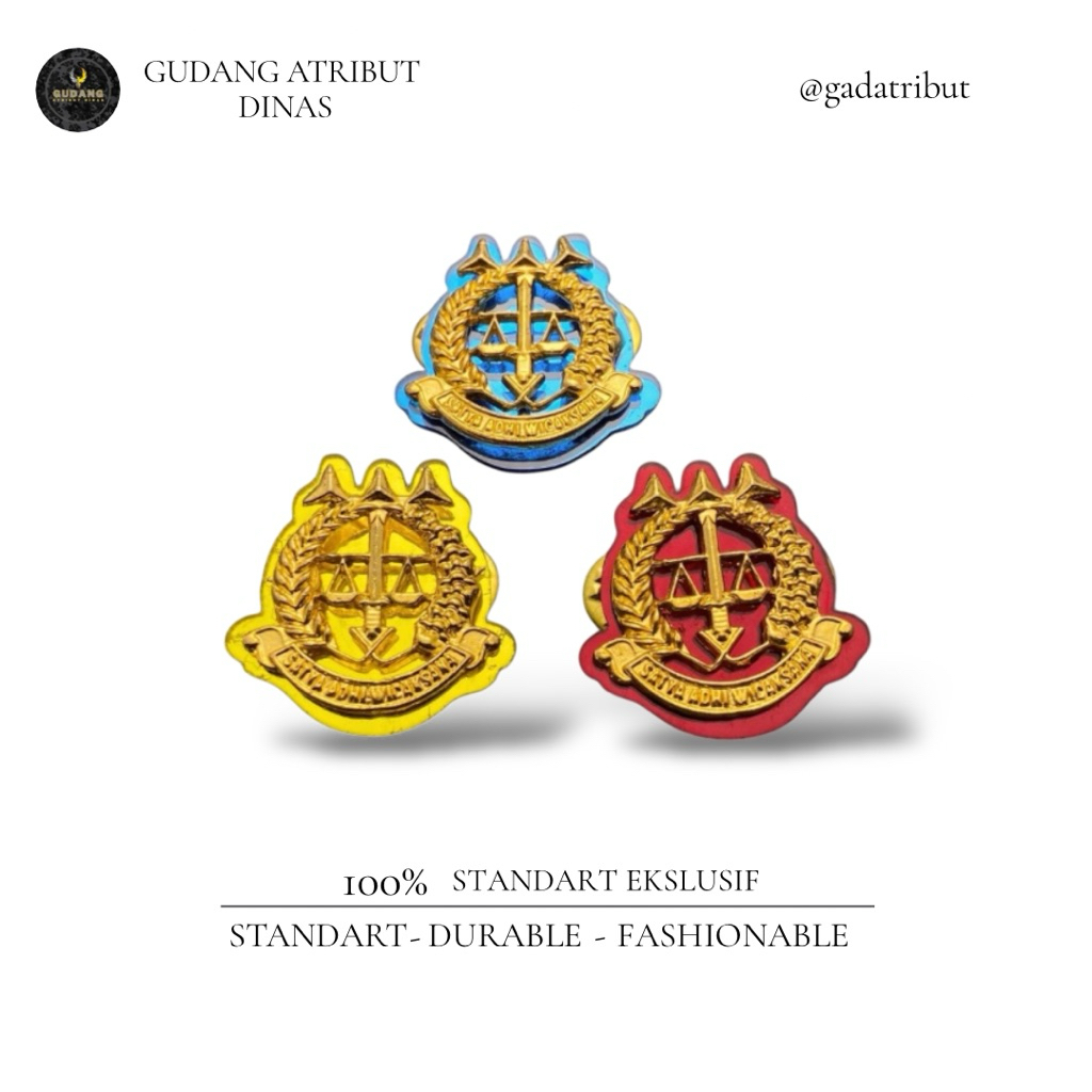 Pin Lencana Kejaksaan / Pin Lencana Kejaksaan Terbaru / Atribut Kejaksaan / Atribut Dinas / GUDANG A