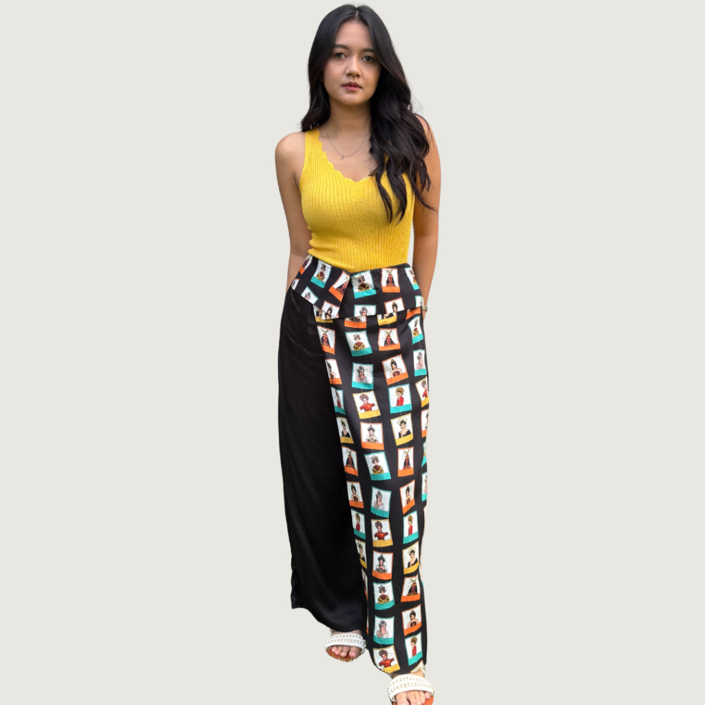 Celana Sarung Wanita HaluanBali – Bawahan Motif Photocard Eksklusif, Katun Organik Adem Nyaman, Cela
