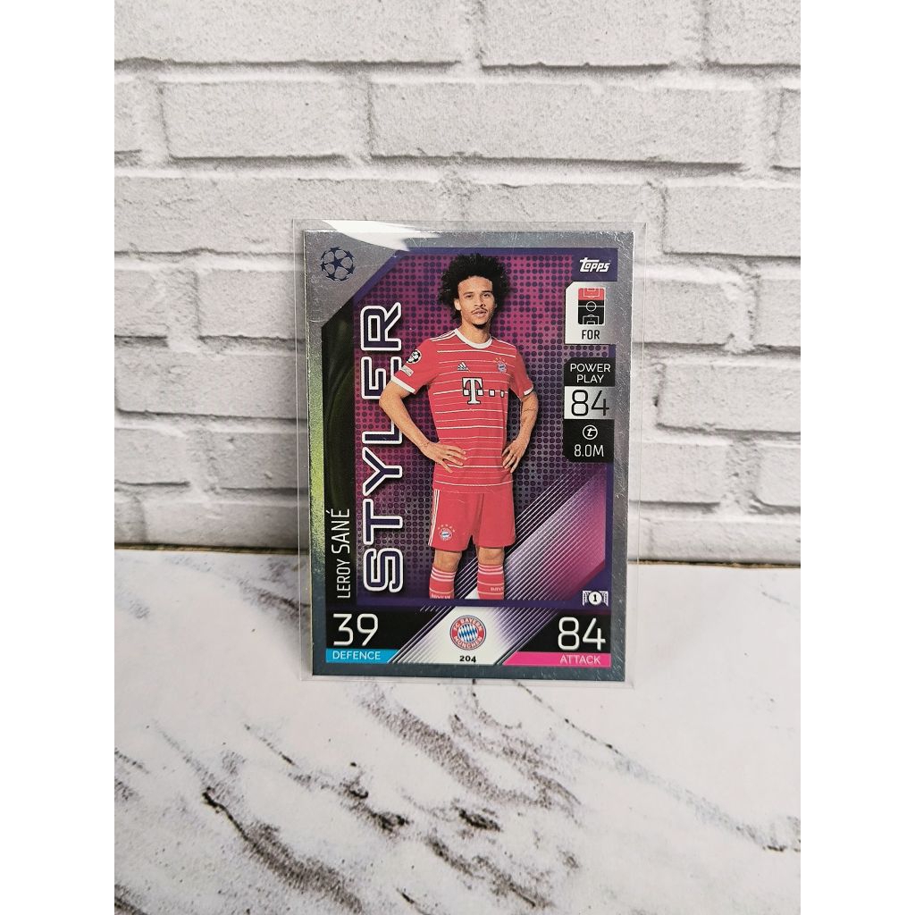 kartu bola topps leroy sane 2022/2023