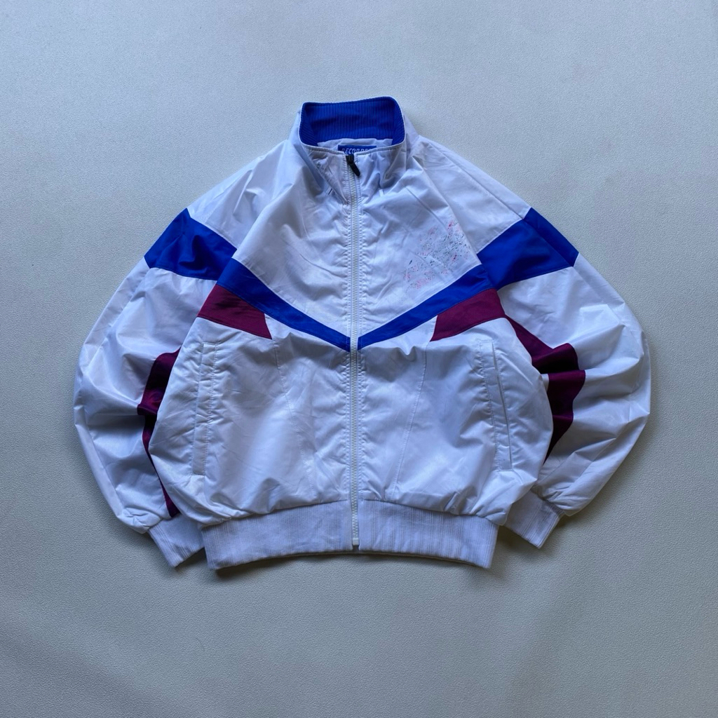 jaket windbreaker colorblok asic recorder