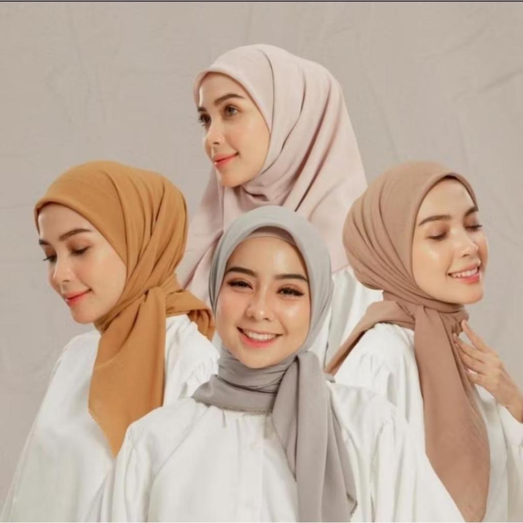 TOKES- SEGIEMPAT CERUTY BABY DOLL / HIJAB SEGIEMPAT PREMIUM / CEURTYBABY DOLL UK 115X115CM / HIJAB S