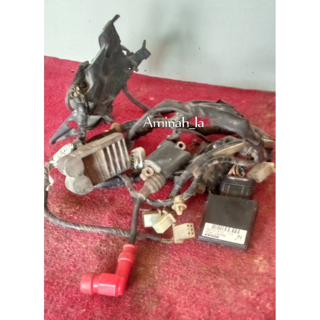kabel body Supra X 125 FI original copotan Full Set