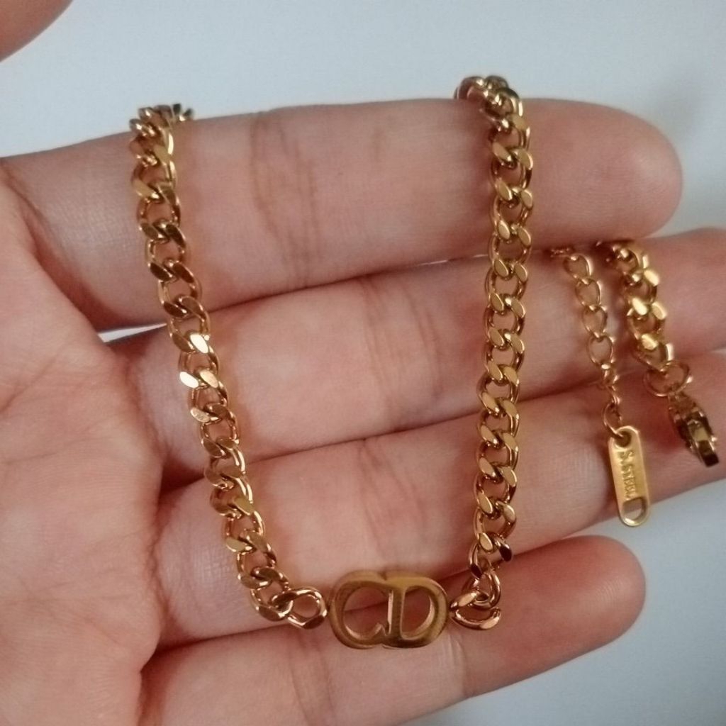 kalung Rantai CD Titanium stainless steel