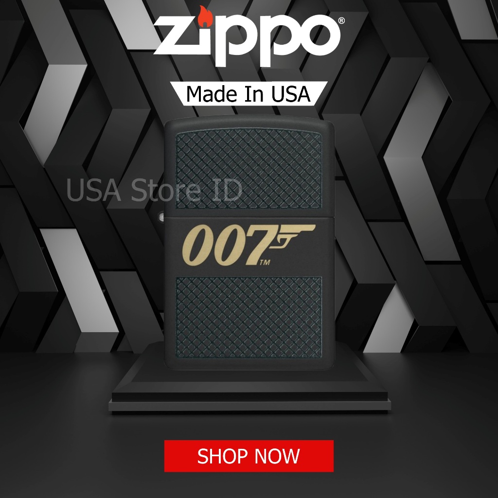 Korek Zippo James Bond 007 Design 46297 Original Made In USA