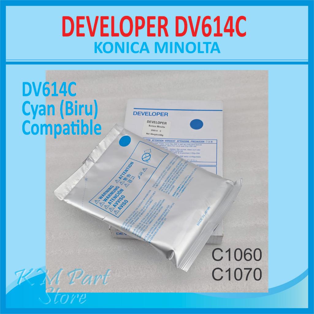 Developer Konica minolta C1060 C1070 DV614 cyan / biru