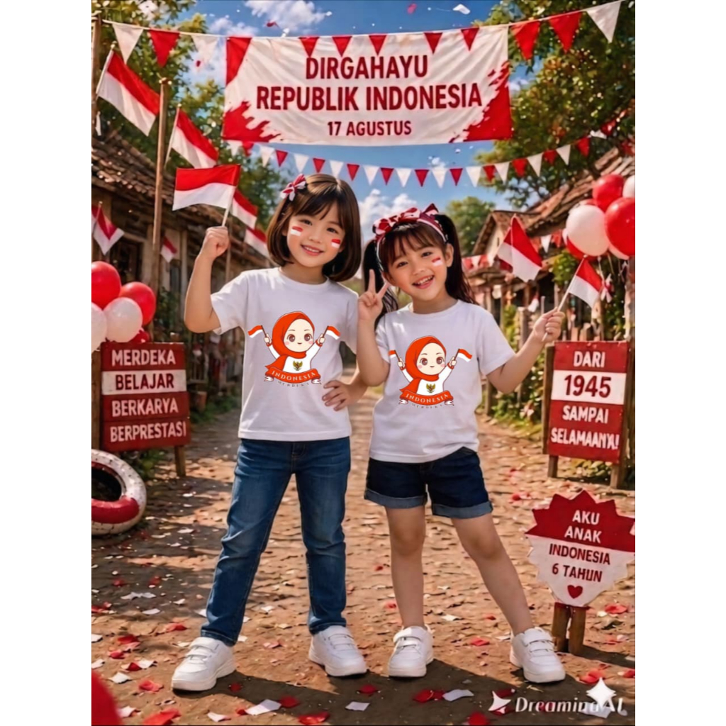 KOI - KAOS  BAYI & ANAK INDONESIA 2026 - Kaos Kemerdekaan Indonesia HUT RI 81th