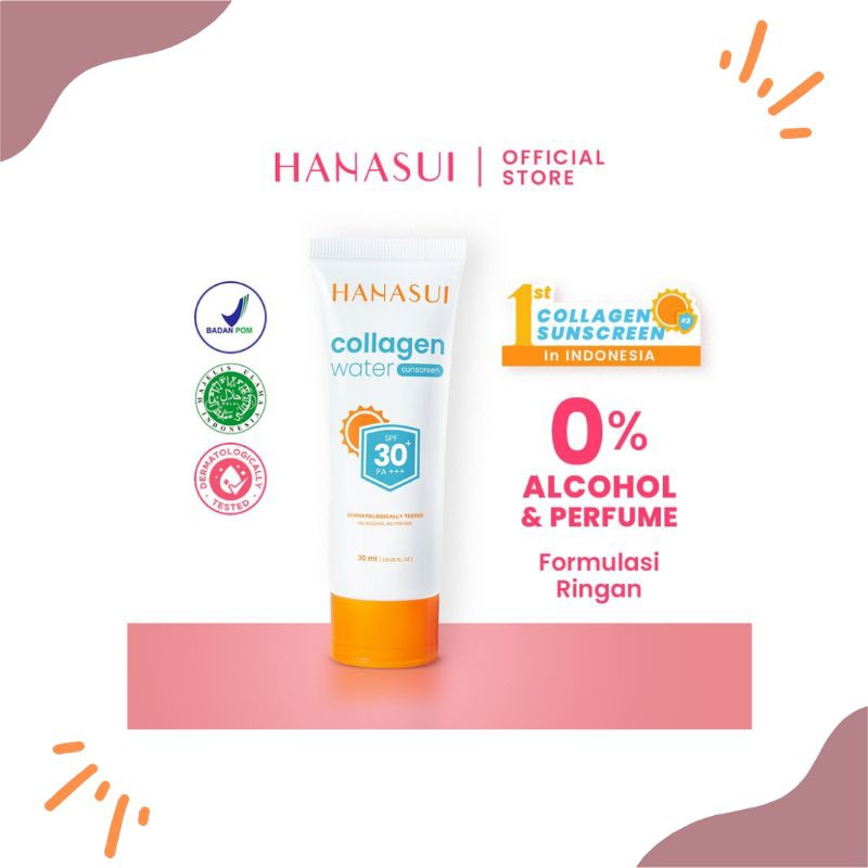 HANASUI Collagen Water Sunscreen SPF 30 / Hanasui Sunscreen SPF30 / Hanasui Sun Screen