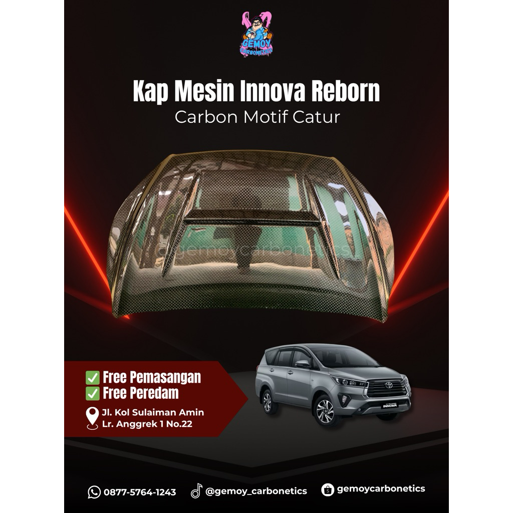 READY Kap Mesin Innova Reborn | Carbon Motif Catur