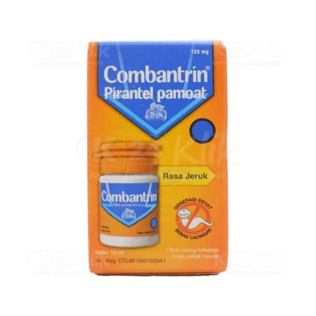 Combantrin Sirup 10 ml - Efektif Melumpuhkan Cacing, Aman untuk Anak dan Dewasa