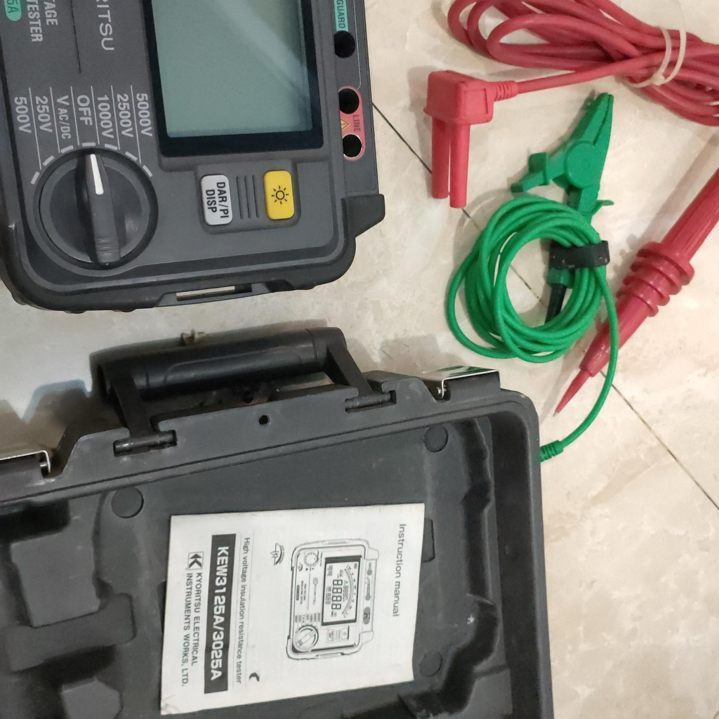 magger kyoritsu 3125a digital insulation tester