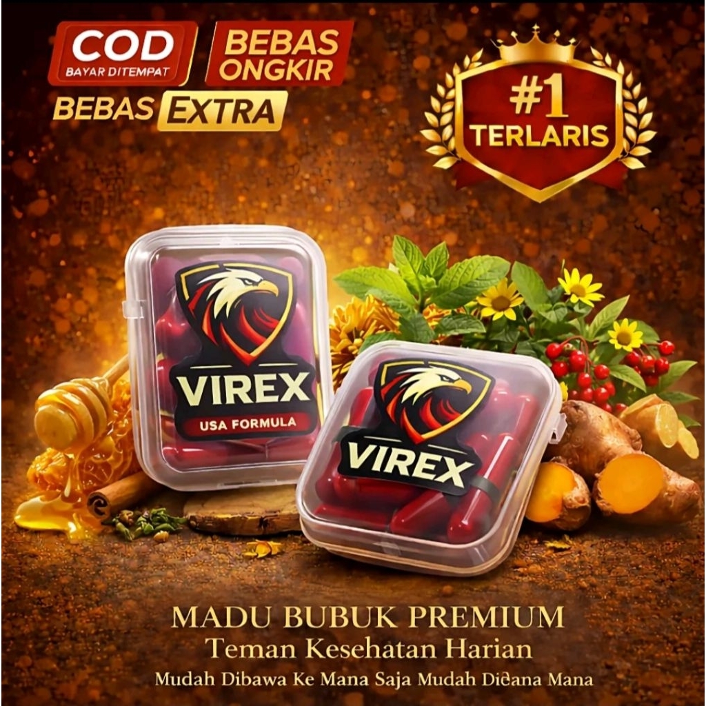 TERLARIS - COD - Gratis Ongkir Madu Virex RED 100% Herbal Original
