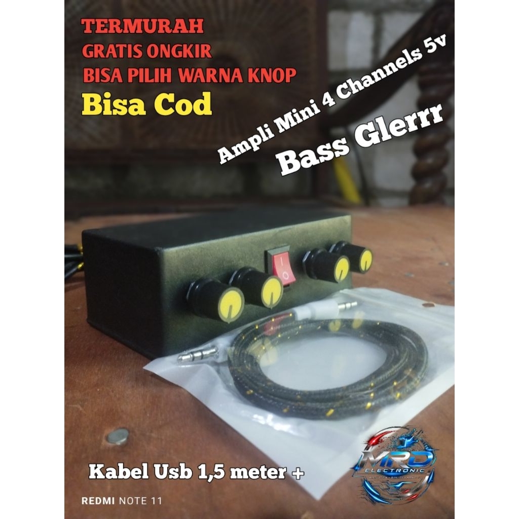 Power Ampli Mini 4 Chanel 5 Volt - power Miniaturan