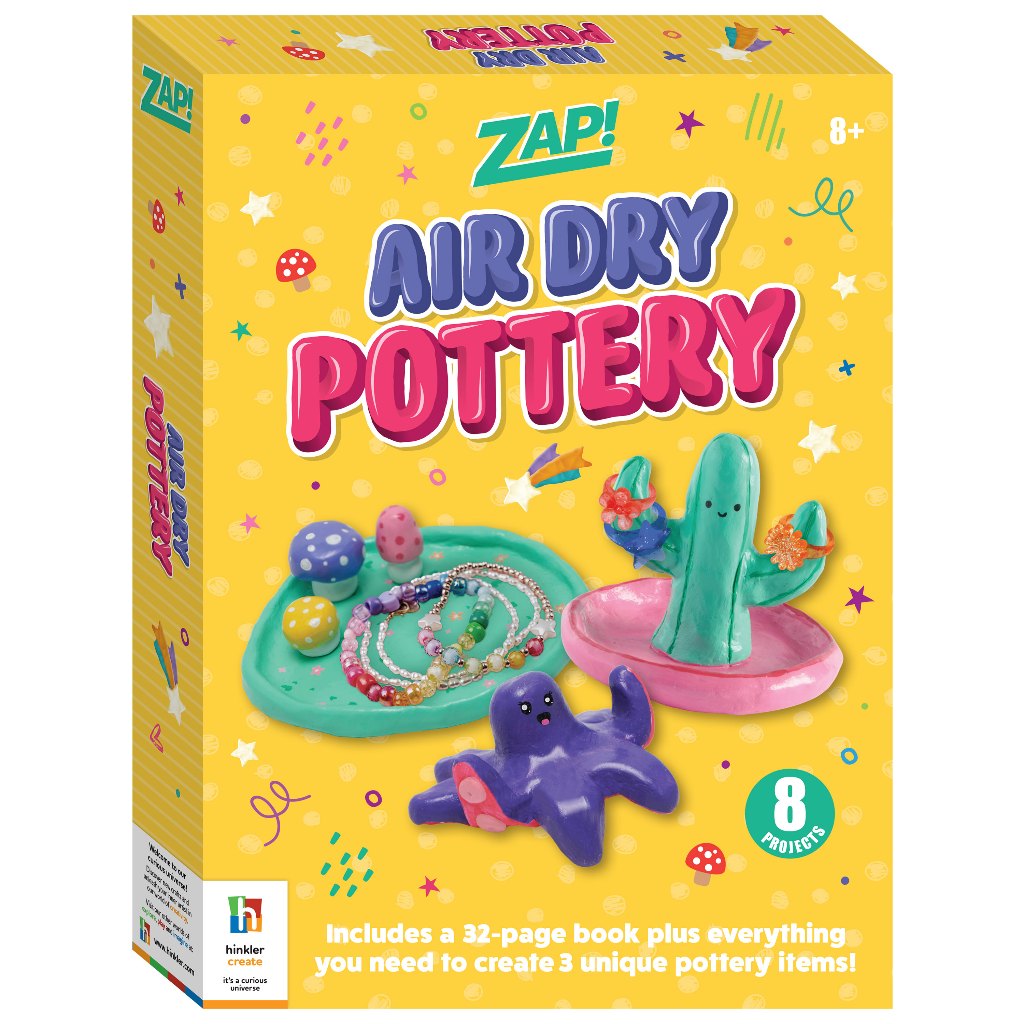 Buku & Activity Membuat Clay/Pottery "Zap Pottery Kit"