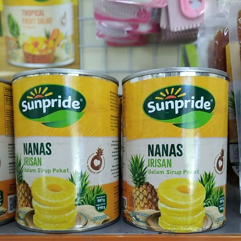 SUNPRIDE NANAS SLICE KEMASAN KALENG 567GR