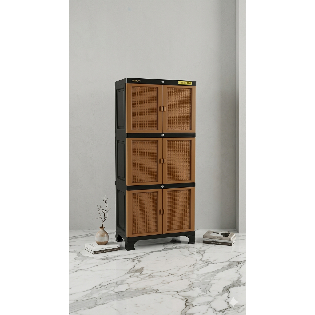 Lemari 3 Susun Napolly CABRO 2.46 ROTAN