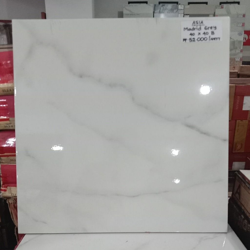 Keramik Lantai Kilap Asia Madrid Grey 40x40 kw2