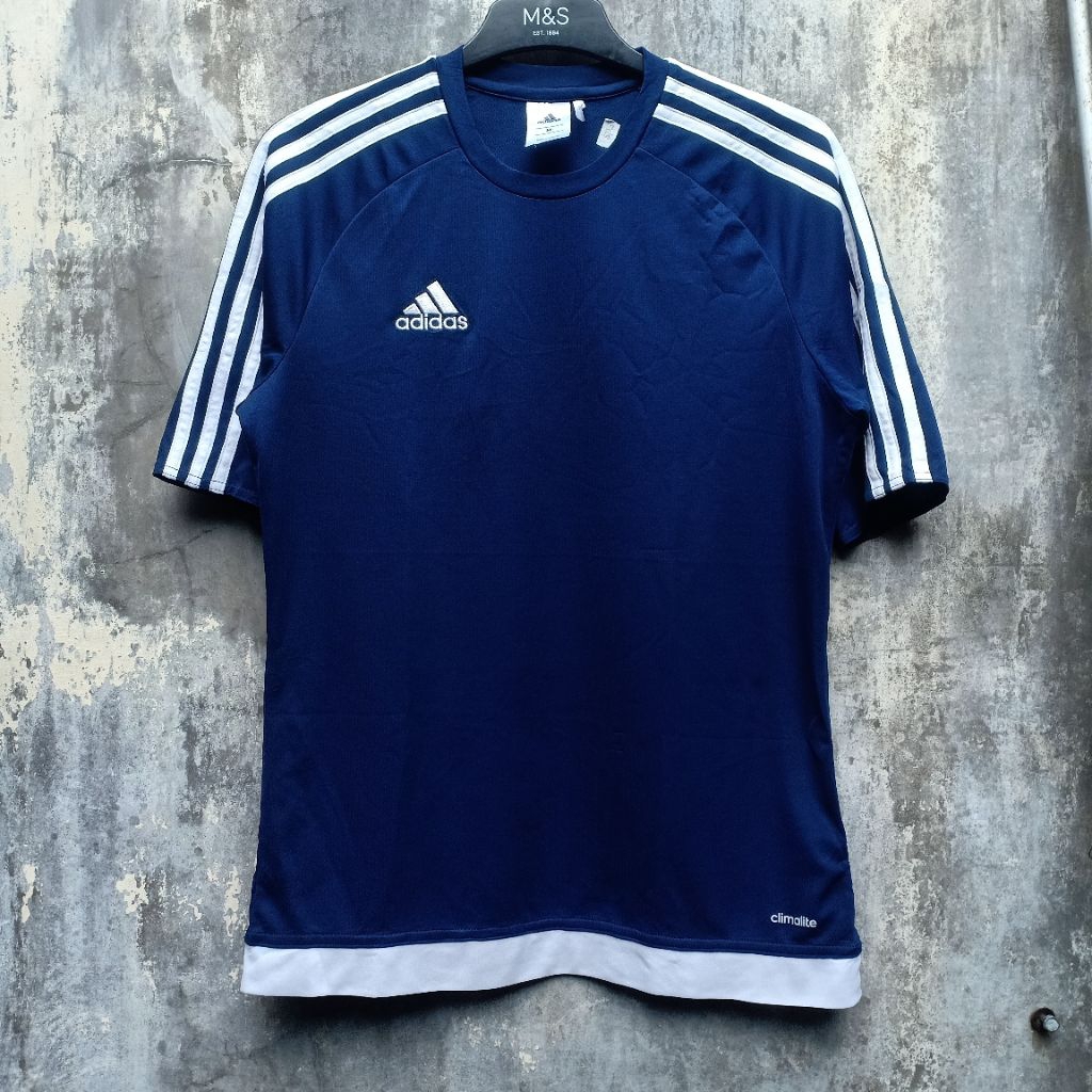 Jersey Adidas Running original preloved, Kaos olahraga Dry fit Branded ori