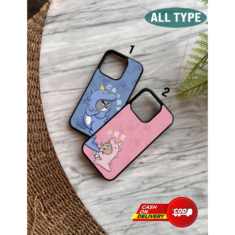 [MOTIF COUPLE DINO TOM&JERRY] Case Glossy 2D/Hardcase Untuk Semua Type HP IP, Xiaomi, Oppo, Vivo, In