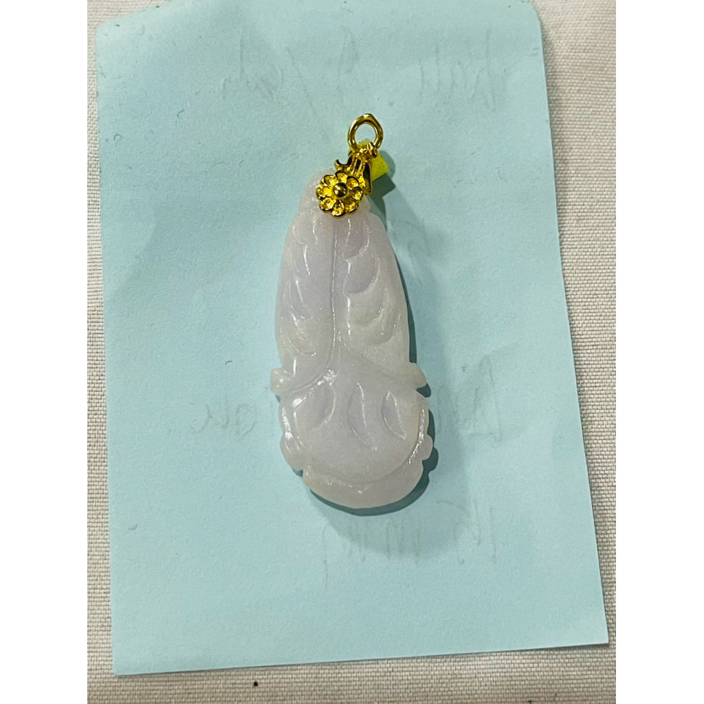 Liontin Giok Burma Lavender Burma tipe A (SW-1112)