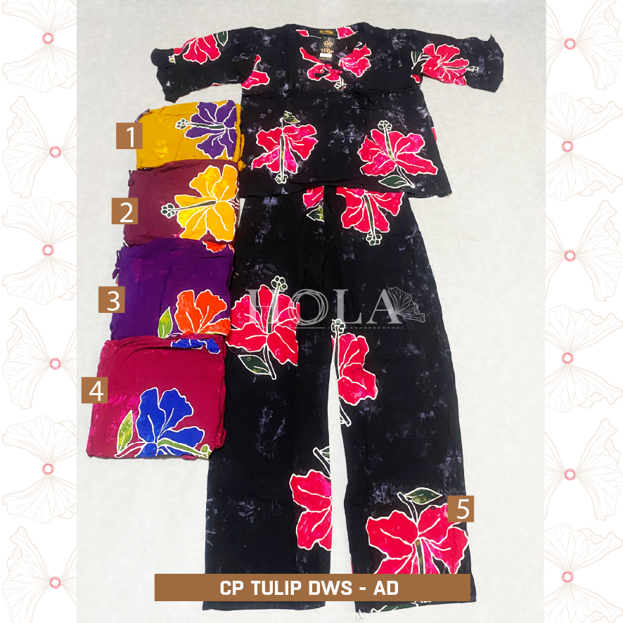 HOLA_FASH | CP DEWASA SUNAN RAYA, CP TULIP, SETELAN BATIK MOTIF CETAK, BATIK CETAK