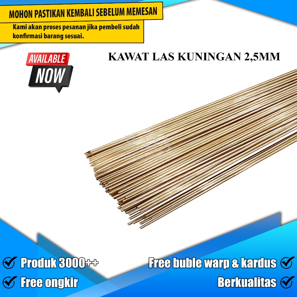 KLK2 KAWAT LAS/KAWAT LAS KUNINGAN 2,5MM