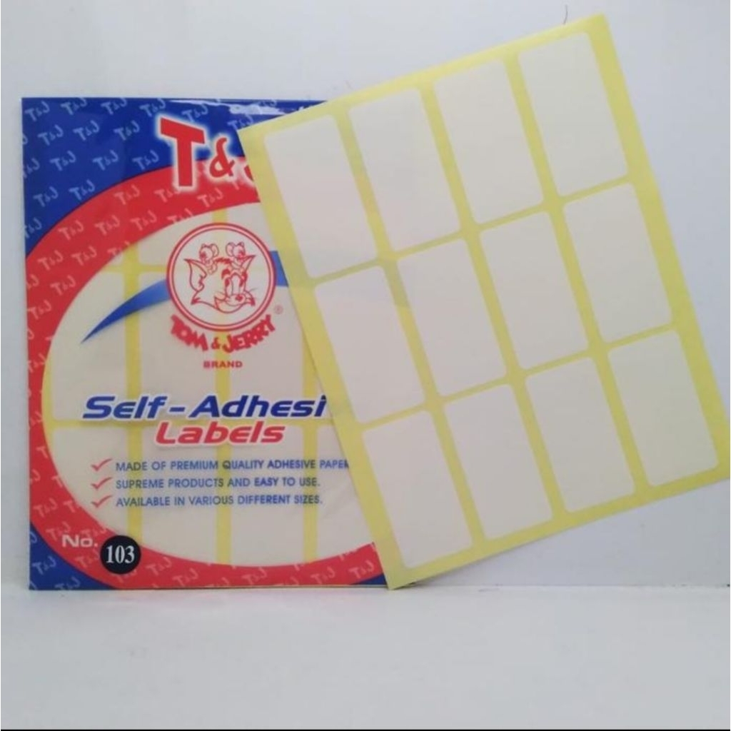 STIKER UNDANGAN STIKER LABEL TOM & JERRY  1 PACK 32×64mm no.103