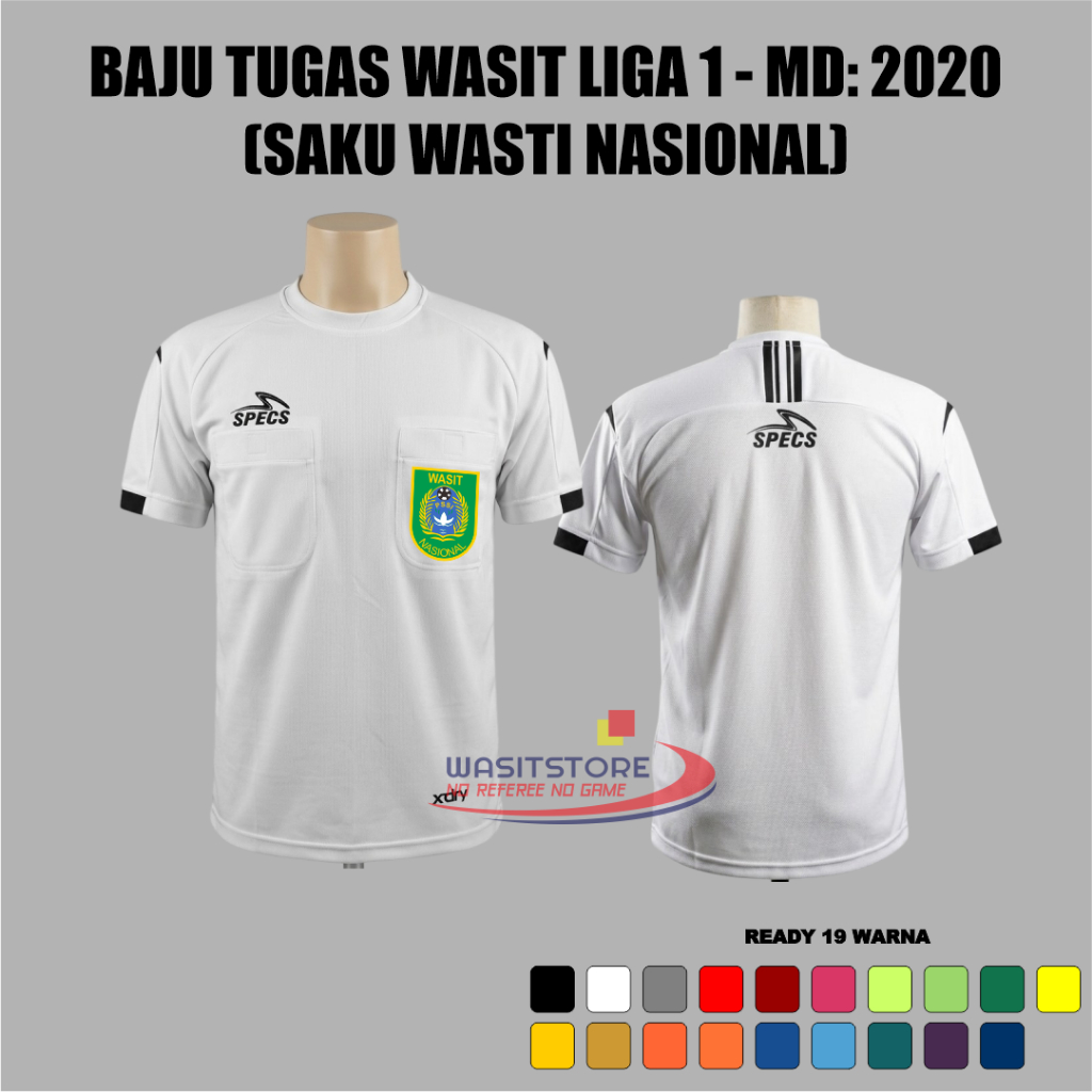 BAJU TUGAS WASIT LIGA 1 - MD: 2020 (SAKU WASTI NASIONAL)