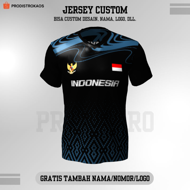 Kaos Jersey Olahraga Badminton Pingpong Lari Voli Bisa Custom - 331
