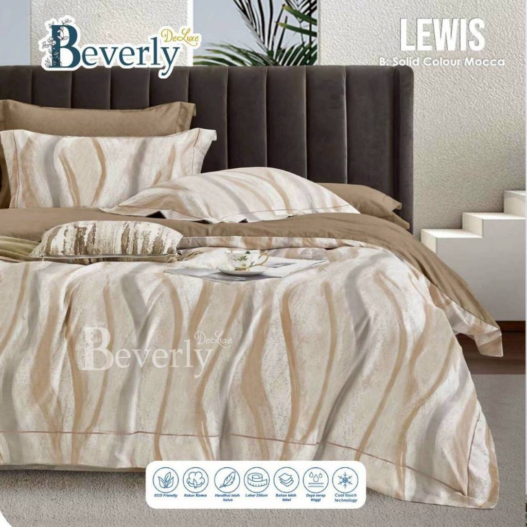 Teo&Kim Bedding (SPREI SET SAJA, TANPA BEDCOVER) Sprei Ready Katun Lokal 120x200x30 Lewis (ITM-3166)