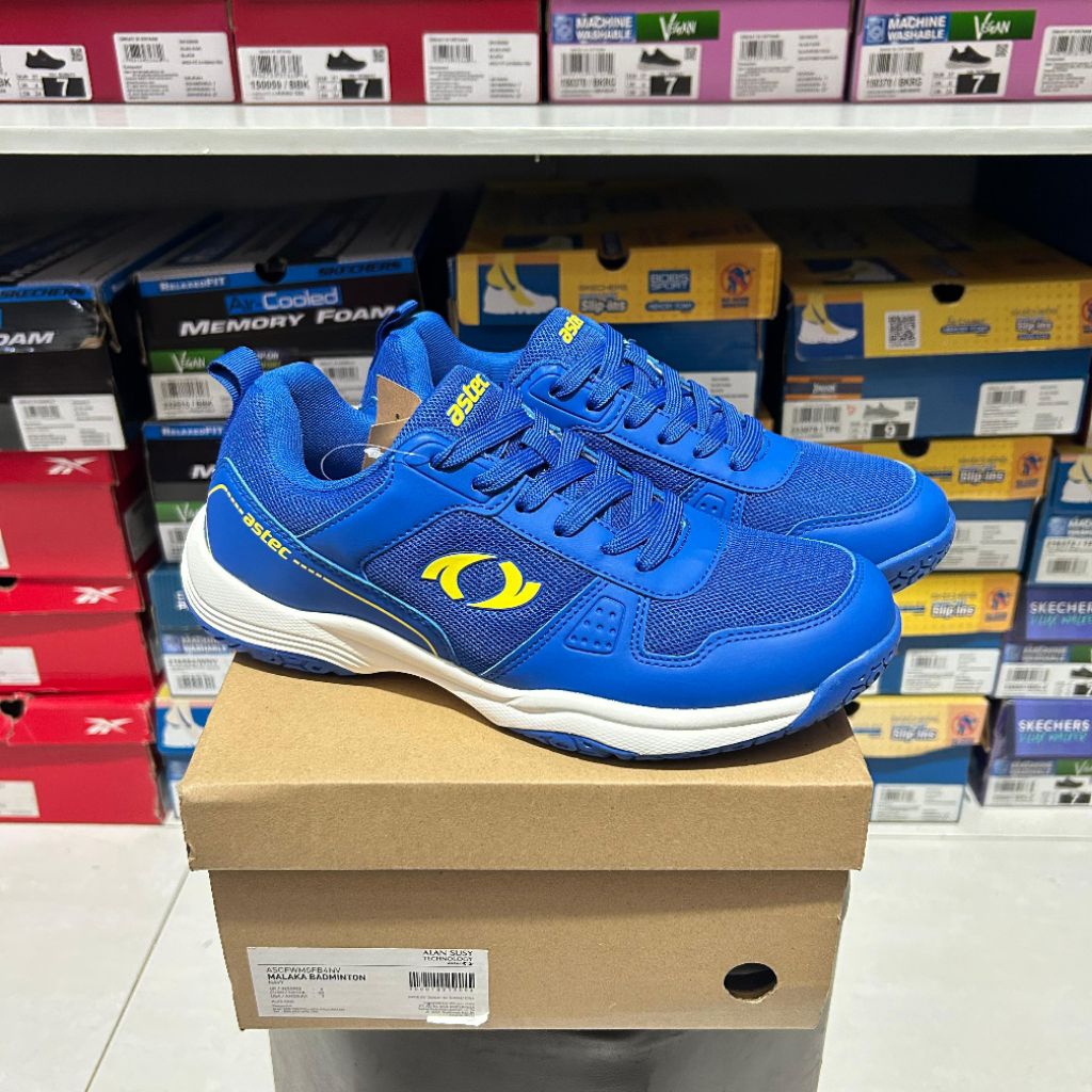 SEPATU BADMINTON PRIA ASTEC MALAKA NAVY