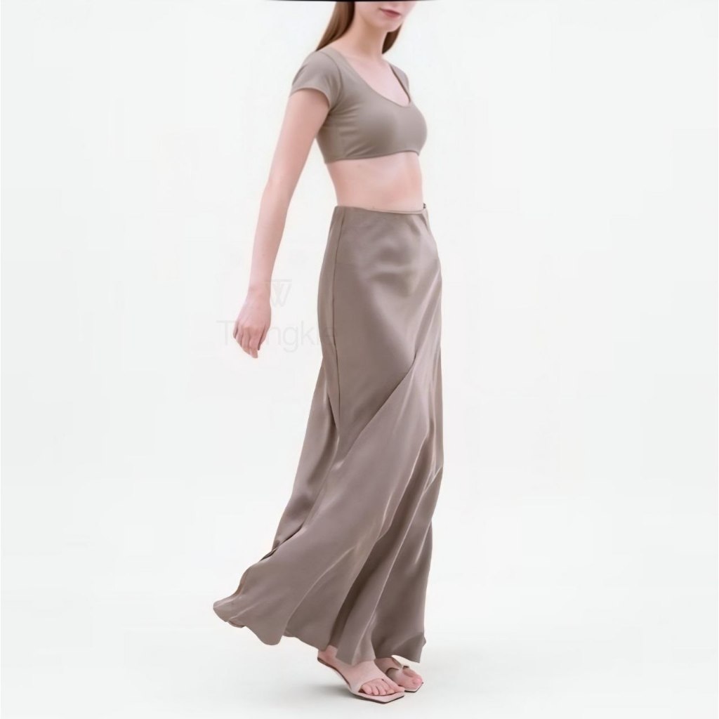 TWINGKLE Shena Rok Satin Maxi Premium Satin Long Skirt 6889 Rok Satin Panjang Rok Duyung Satin Flowy