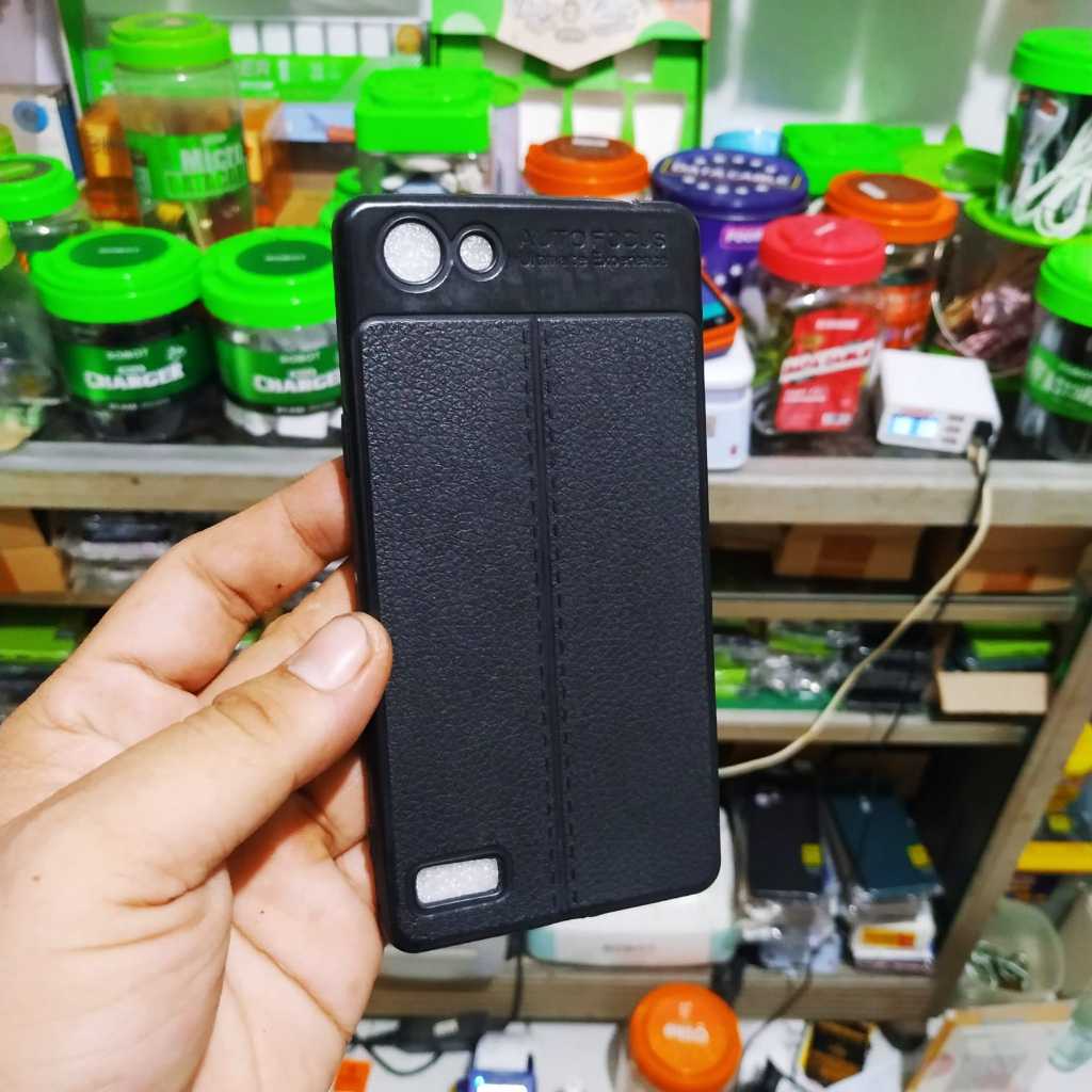 Leather Case Oppo A1603 Softcase Auto Focus Kulit Oppo A33W A33 Oppo Neo 7