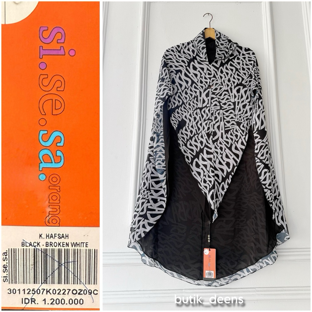Sisesa Khimar black sisesa motip