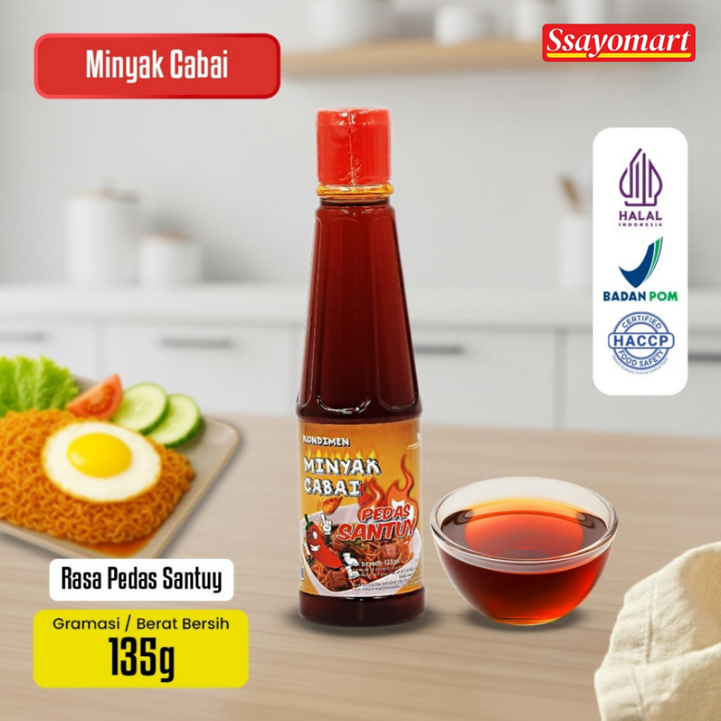 KONDIMEN MINYAK CABAI SPICY / MINYAK CABE PEDAS / CHILI OIL 135 ML