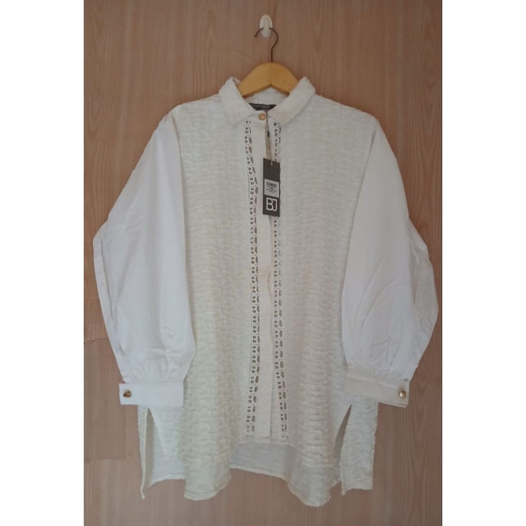 ATASAN BENANG JARUM MONOGRAM TEXTURE SHIRT NEW  SUPER RARE