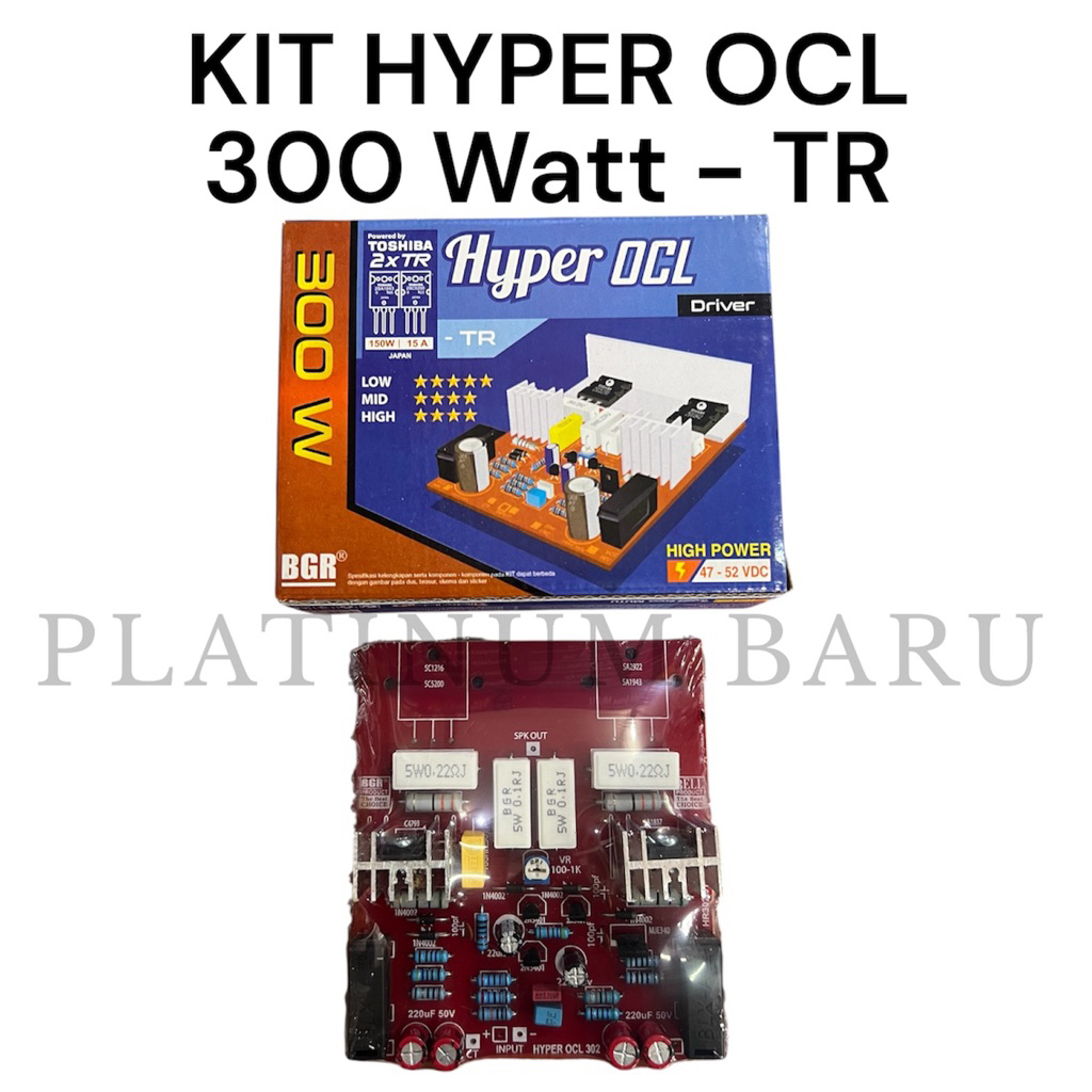 Kit Power Amplifier Hyper OCL 300W TR | Driver Final Audio 300 Watt Suara Kencang Jernih | Kit Hyper