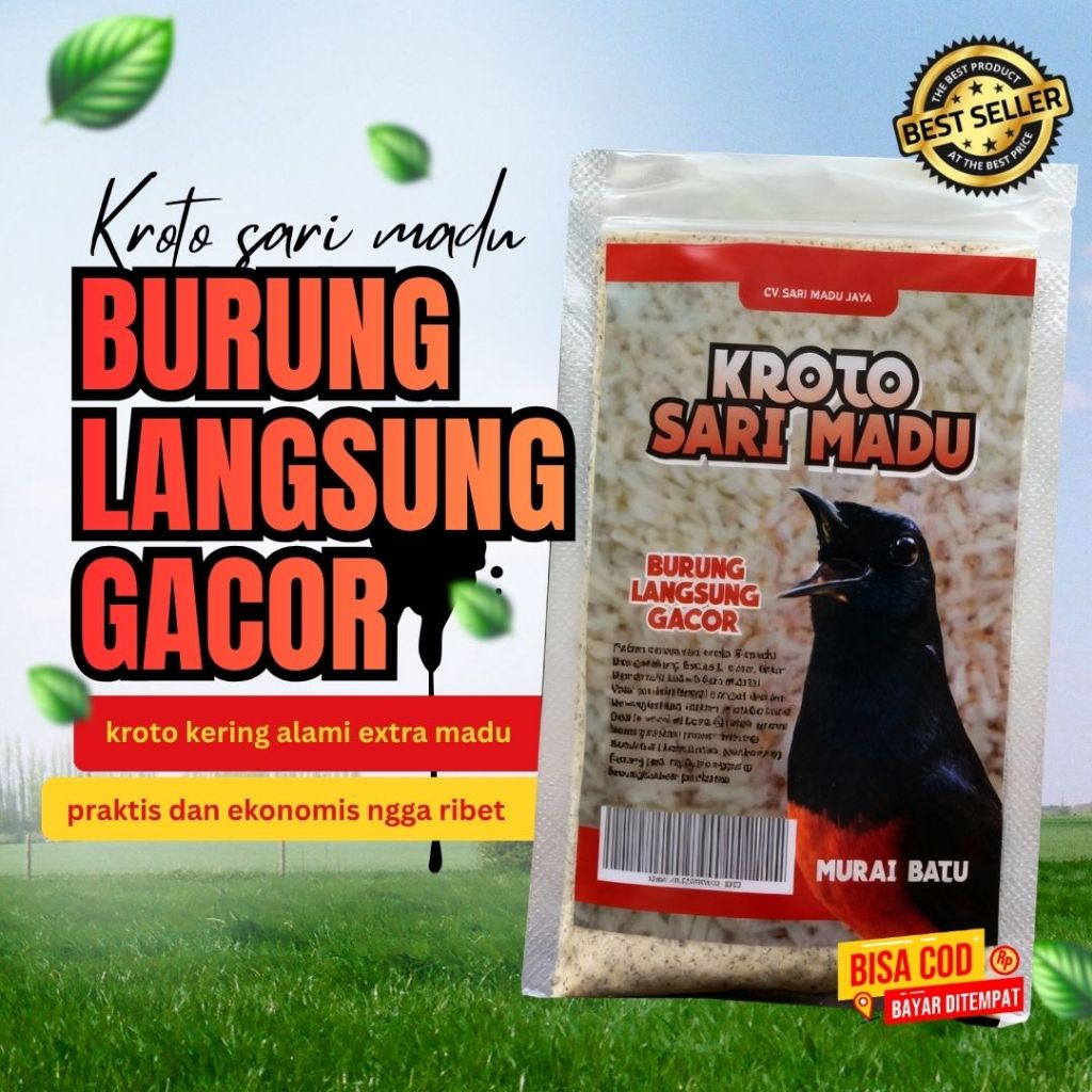MAKANAN BURUNG KROTO SARI MADU