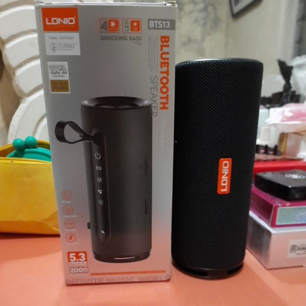 Wireless speaker LDNIO BTS 13 shocking bass hifi bluetooth portable original.