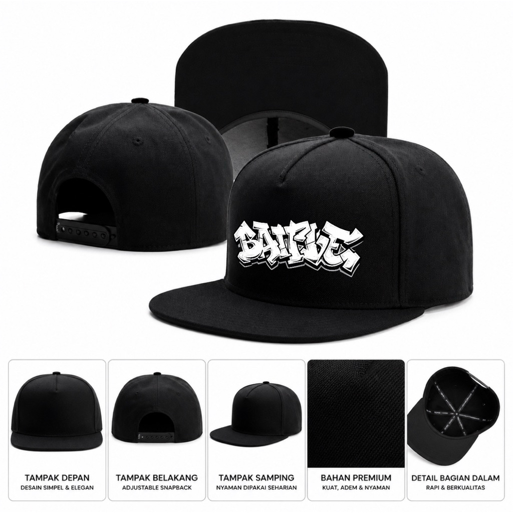 Topi Snapback Pria dan Wanita Fashion Bordir Hip-Hop Caps Baseball Hat Ukuran Besar Topi Snapback Pr