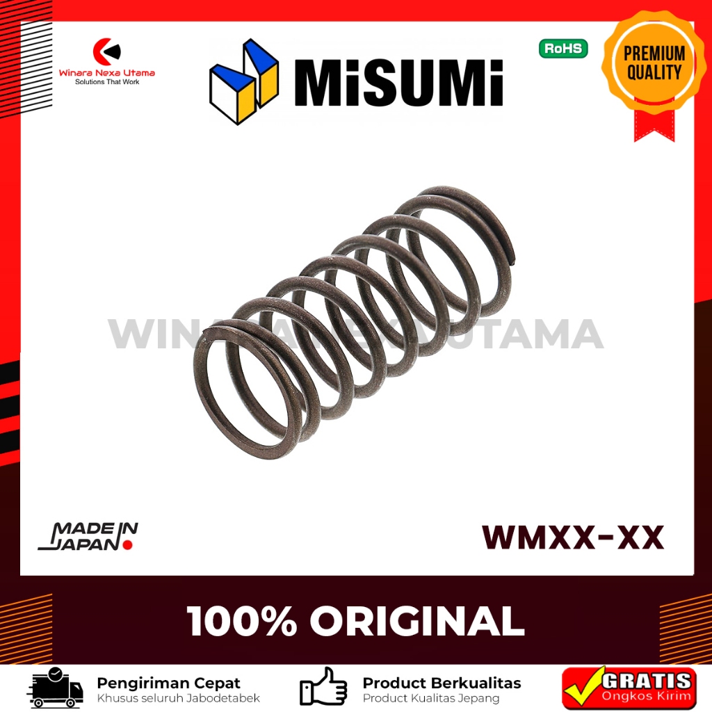 MISUMI Coil Spring WM Original Japan - Per Bulat MISUMI WM – Original Japan 35% Deflection