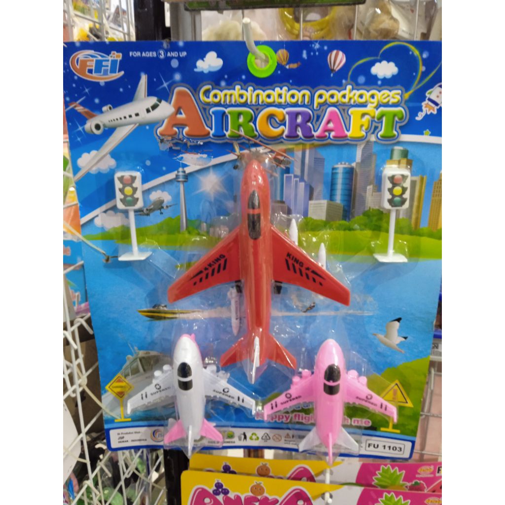 Aircraft - mainan anak pesawat isi 3