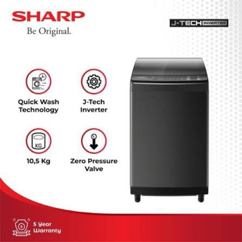 MESIN CUCI SHARP 8500XT 1 TABUNG 8,5KG GARANSI RESMI