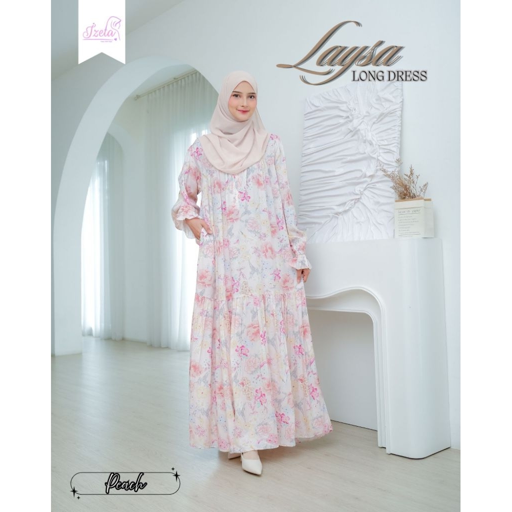 PO‼️[ORDER VIA CHAT-JANGAN CHECK OUT] Gamis Perempuan Dewasa Laysa Homedress Dress by Izeta Daily