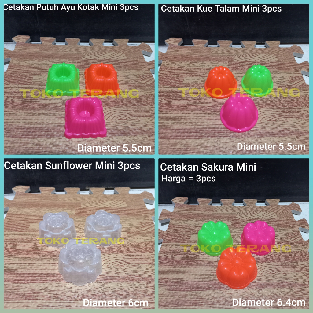 Cetakan sakura talam putu ayu kotak twister teratai mawar sunflower lotus orchid mini nasi bento nas