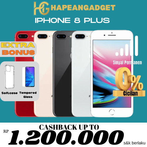 iPhone 8 Plus / IP 8 Plus 256GB 64GB Second Original Fullset Garansi Resmi Indonesia