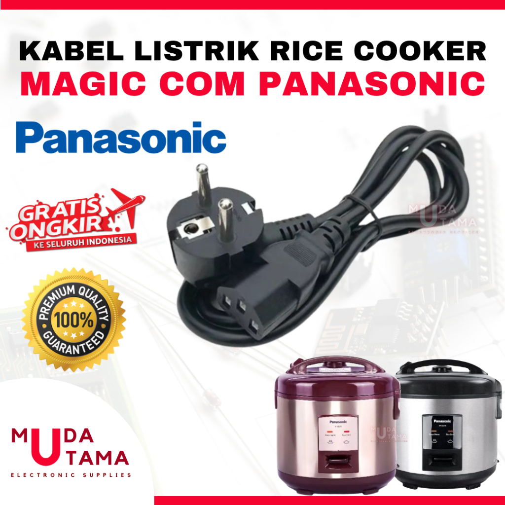 Kabel Rice Cooker MagicCom PANASONIC | Cok Kabel MagicCom PANASONIC | Kabel Listrik Magic Com PANASO