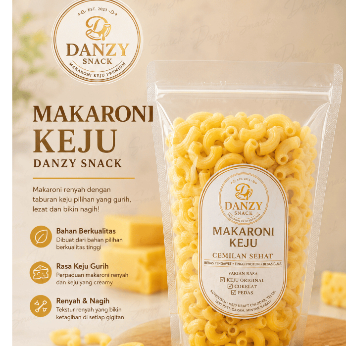Makaroni Keju Spesial Keju Premium Kemasan 100 gram